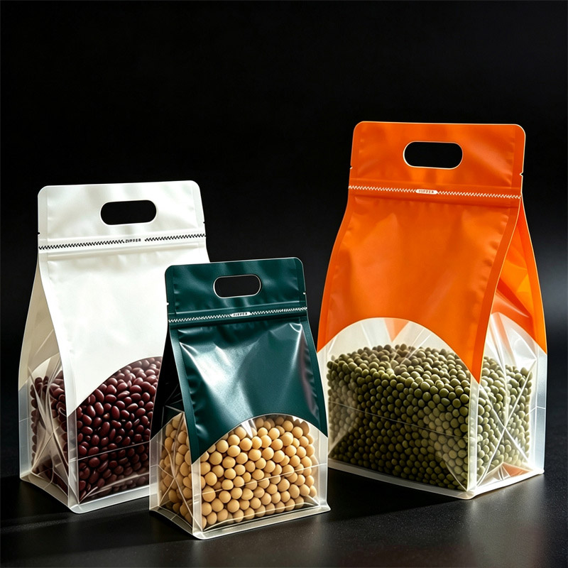 Food Snacks Logos - 50Pcs Kantong Segel Transparan, Kantong Dapat