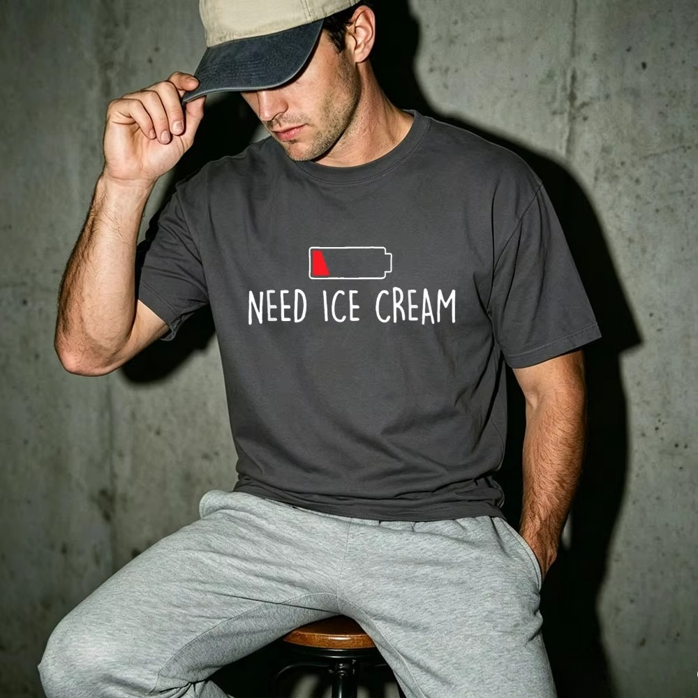 Food Lovers Snacks - Butuh Es Krim Baterai Lemah Kaos