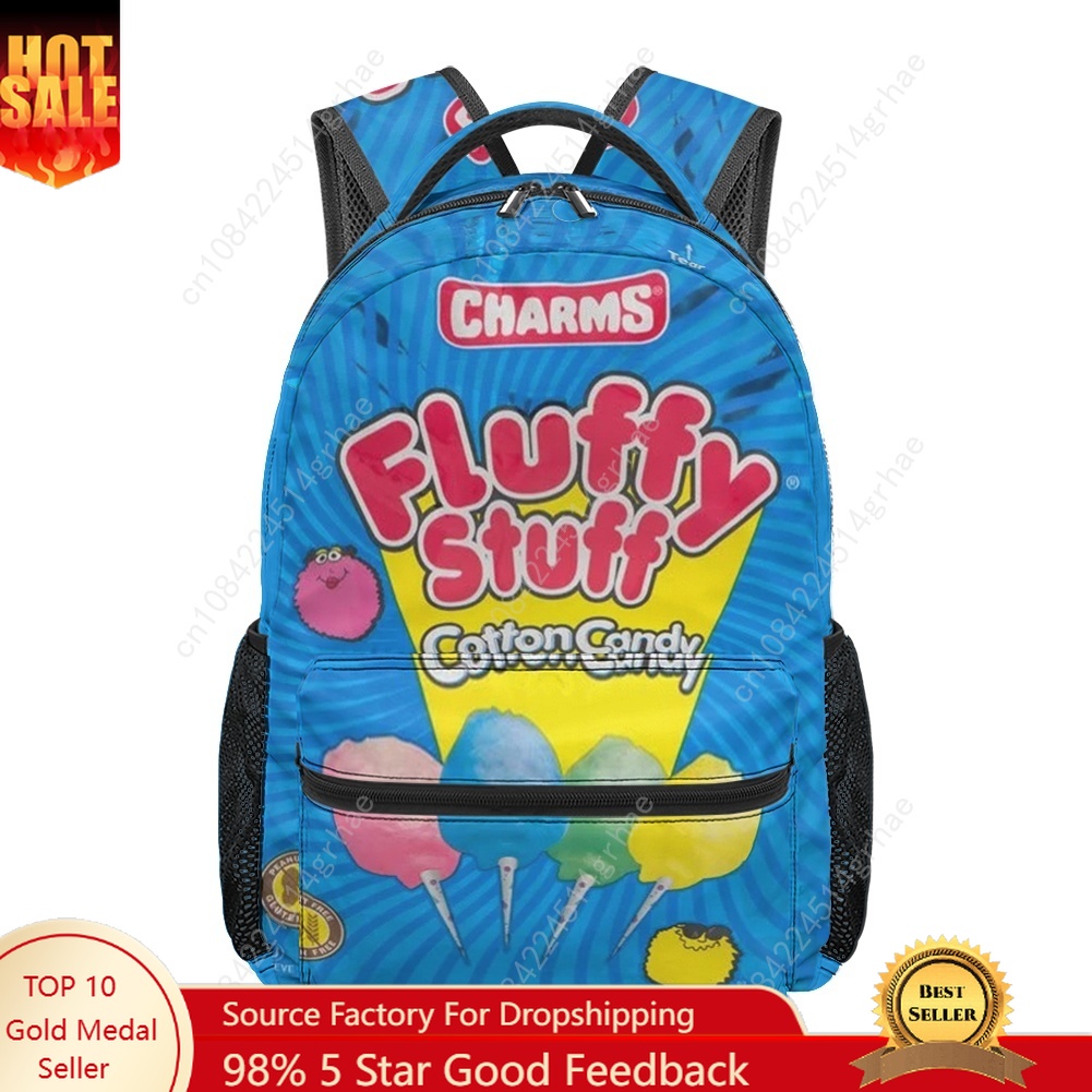 Food Snacks Candy - Tas Ransel Siswa dengan Cetakan Permen