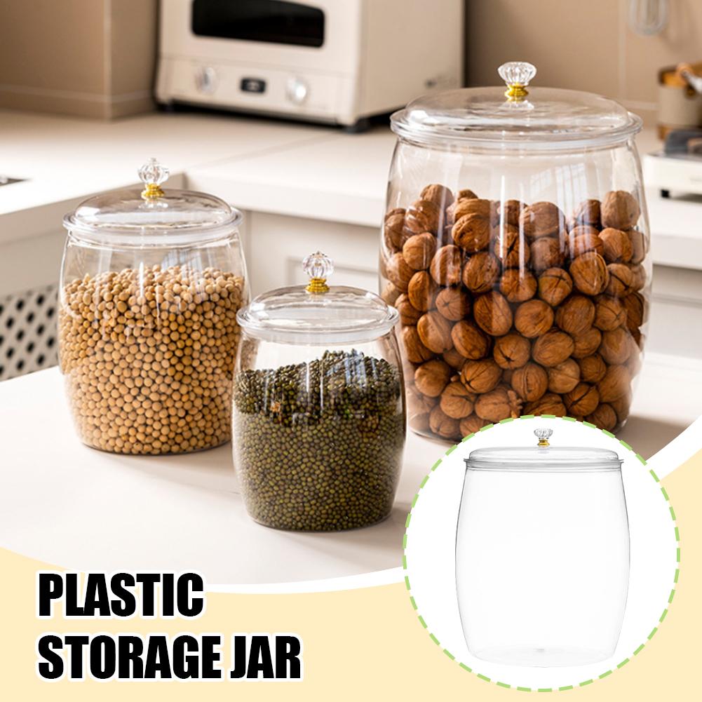 Food Snacks Candy - Stoples Plastik Transparan Besar dengan Tutup