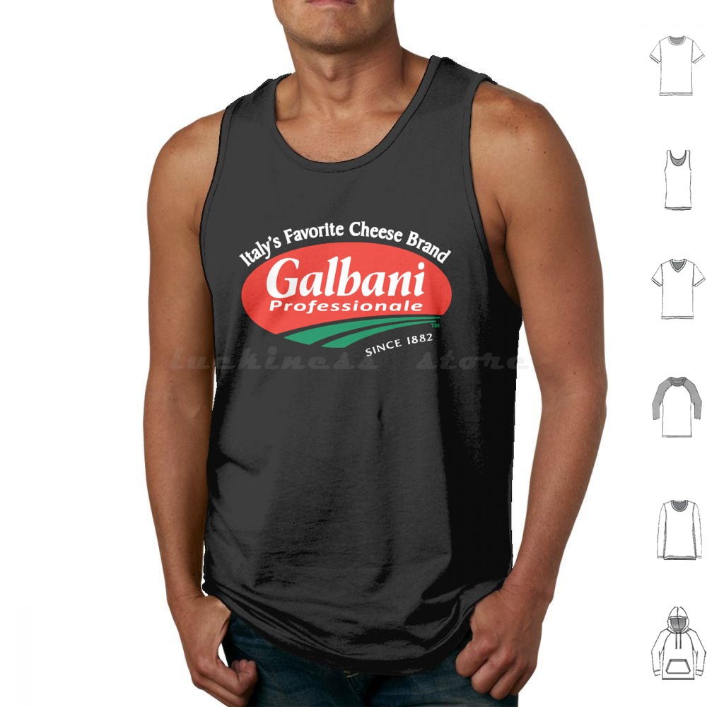 Tank Top Logo Asli Galbani Res - Food Snacks Logos ulasan dan harga