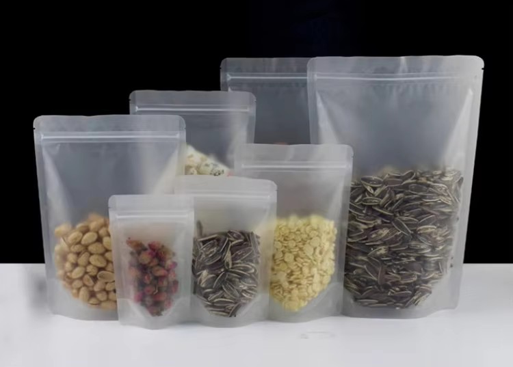 Kantong Ziplock Berlapis Embun - Food Snacks Logos ulasan dan harga