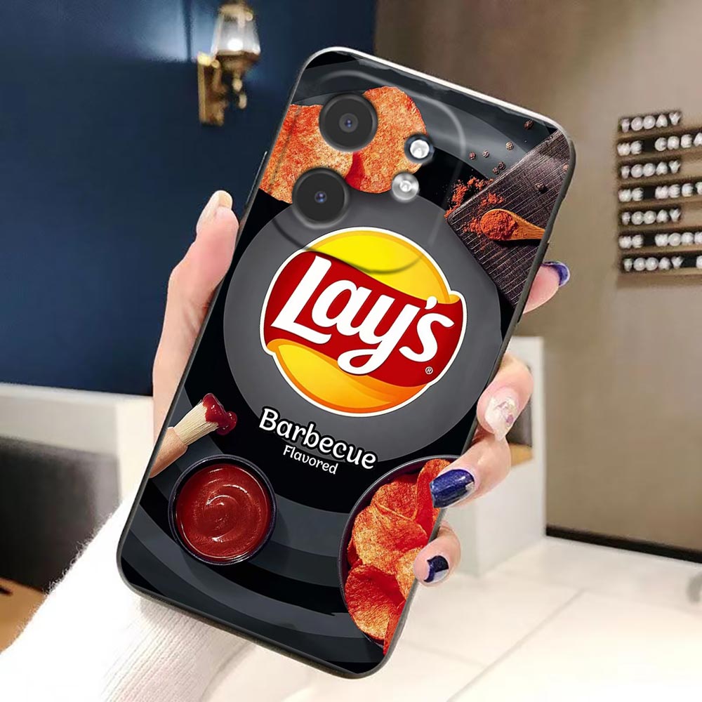 Casing Ponsel Snack Food Potat - Food Snacks Logos ulasan dan harga
