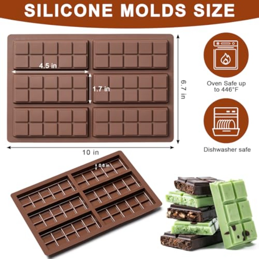 Cetakan Cokelat Batangan Anti  - Food Snacks Candy ulasan dan harga
