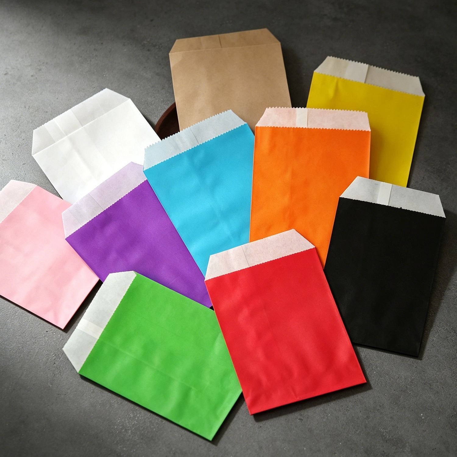 50/100 Buah Tas Kertas Kraft H - Food Snacks Candy ulasan dan harga